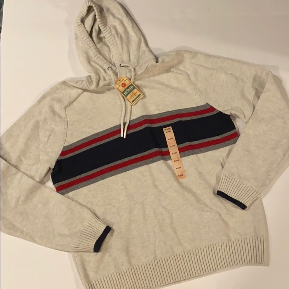 Urban Pipeline XLarge Striped Hooded Sweater New D5